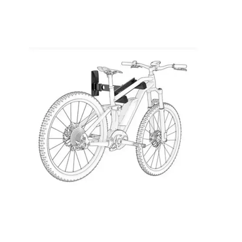 Suport universal de perete pentru biciclete, Cu brat, 489001 Meliconi, Pliabil, Sarcina maxima 30 kg, Metalic, Negru - Studiocasa.ro