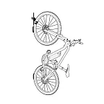 Suport universal de perete pentru biciclete 489002 Meliconi, Pentru roata din fata, Sarcina maxima 30 kg, Metalic, Negru - Studiocasa.ro