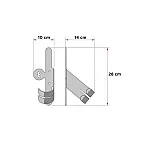 Suport universal de perete pentru biciclete 489002 Meliconi, Pentru roata din fata, Sarcina maxima 30 kg, Metalic, Negru - Studiocasa.ro