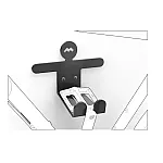 Suport universal de perete pentru biciclete 489003 Meliconi, Pentru pedala, Sarcina maxima 30 kg, Metalic, Negru - Studiocasa.ro