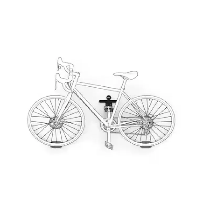 Suport universal de perete pentru biciclete 489003 Meliconi, Pentru pedala, Sarcina maxima 30 kg, Metalic, Negru - Studiocasa.ro