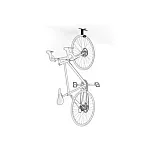 Suport universal de tavan pentru biciclete 489004 Meliconi, Sarcina maxima 30 kg, Metalic, Negru - Studiocasa.ro