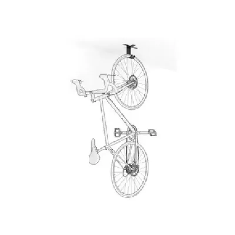 Suport universal de tavan pentru biciclete 489004 Meliconi, Sarcina maxima 30 kg, Metalic, Negru - Studiocasa.ro