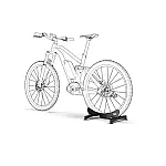 Suport universal de podea pentru biciclete 489005 Meliconi, Sarcina maxima 30 kg, Metalic, Negru - Studiocasa.ro
