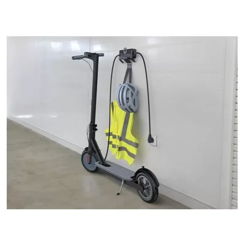 Suport fix de perete pentru accesorii biciclete si scutere 489006 Meliconi, Metalic, Sarcina maxima 10 Kg, Negru - Studiocasa.ro