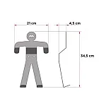 Suport fix de perete pentru accesorii biciclete si scutere 489006 Meliconi, Metalic, Sarcina maxima 10 Kg, Negru - Studiocasa.ro