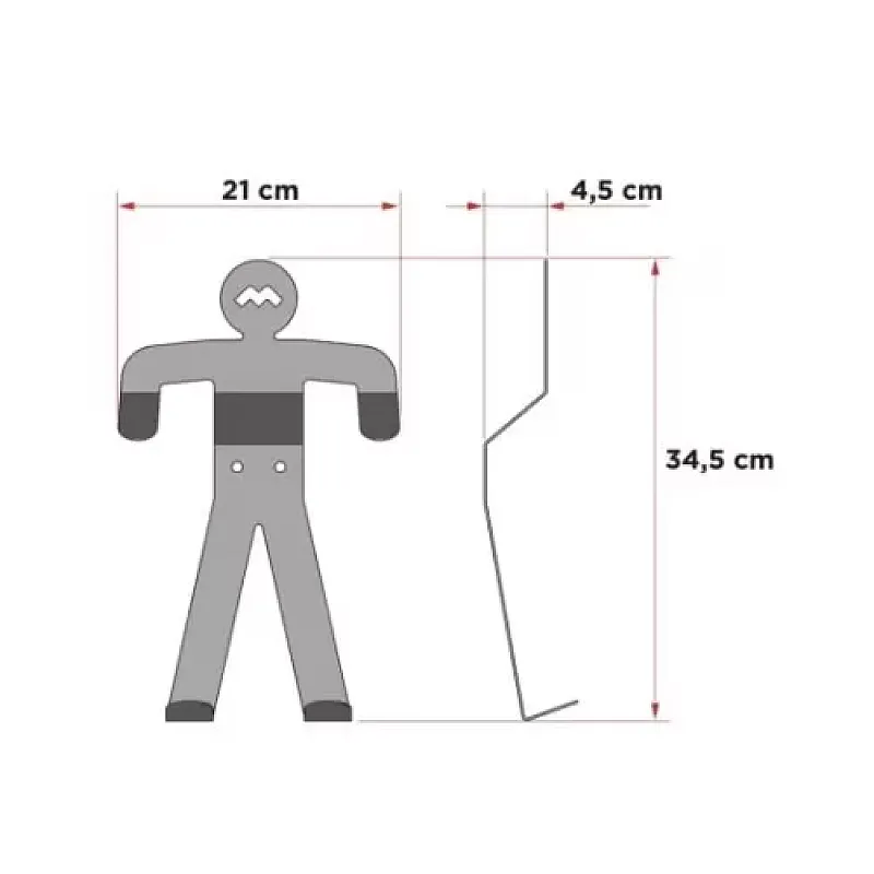 Suport fix de perete pentru accesorii biciclete si scutere 489006 Meliconi, Metalic, Sarcina maxima 10 Kg, Negru - Studiocasa.ro