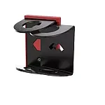 Sistem antifurt de perete pentru biciclete 489007 Meliconi, Negru/ Rosu - Studiocasa.ro