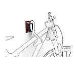 Sistem antifurt de perete pentru biciclete 489007 Meliconi, Negru/ Rosu - Studiocasa.ro