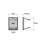 Sistem antifurt de perete pentru biciclete 489007 Meliconi, Negru/ Rosu - Studiocasa.ro