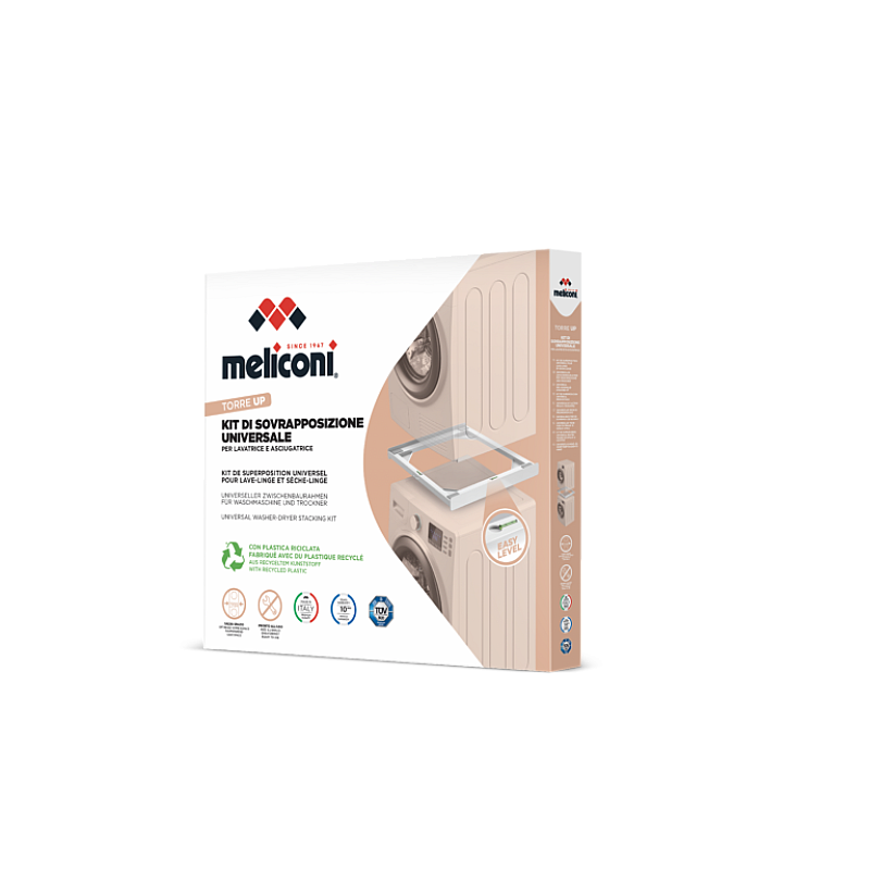 Kit universal de suprapunere a masinii de spalat si a uscatorului de rufe , Meliconi, TORRE UP - Studiocasa.ro