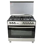 Aragaz clasic 5 arzatoare gaz, Cuptor gaz, 90x60cm, Studio Casa, FE9060 Inox, Grill, Rotisor, Aprindere electrica - Studiocasa.ro