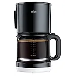 Cafetiera Braun KF1100BK, 1000 W, Carafa din sticla, Capacitate 1.38 L, Filtru pivotant, Sistem anti-picurare, Oprire automata, Negru - Studiocasa.ro