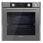 Cuptor electric incorporabil Studio Casa Elegance Aqua Cooking Art  Grey  FE810  10 functii, 81 l,  Grill, Rotisor, Ventilator, Autocuratare catalitica, Coacere asistata cu abur, Display Touch Control, Clasa energetica A, Sticla gri / Inox - Studiocasa.ro