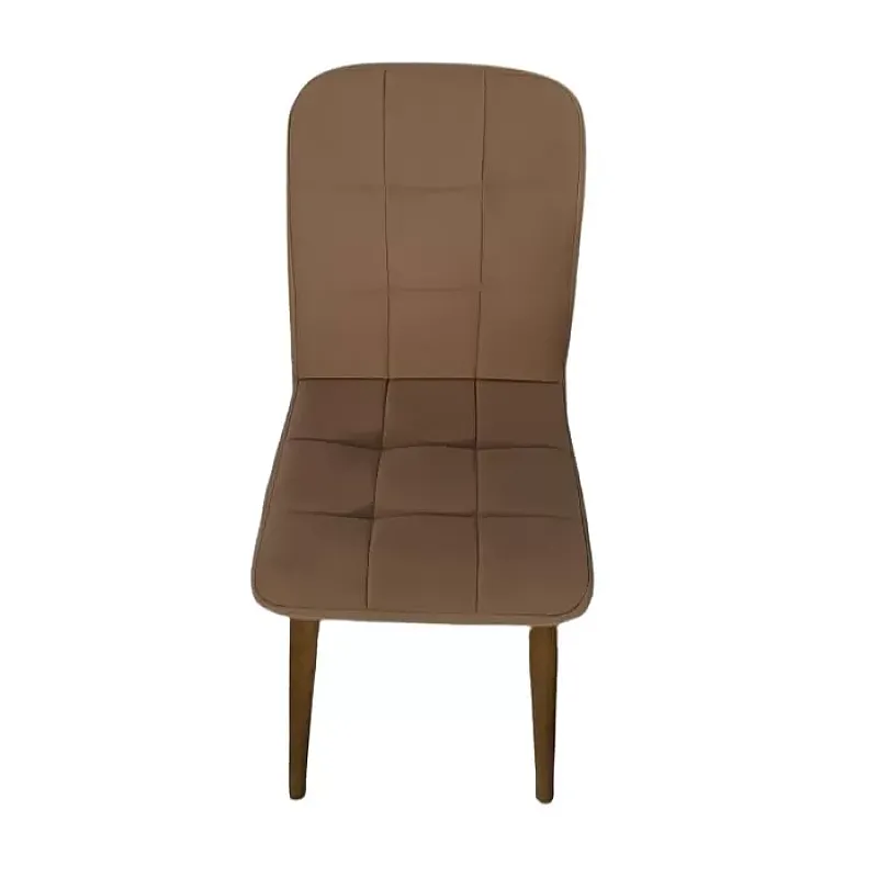 Scaun Elite Lux Smart Living Studio Casa , Cu spatar , TAPITAT , cadru lemn NATUR + Material Textil Capuccino - Studiocasa.ro