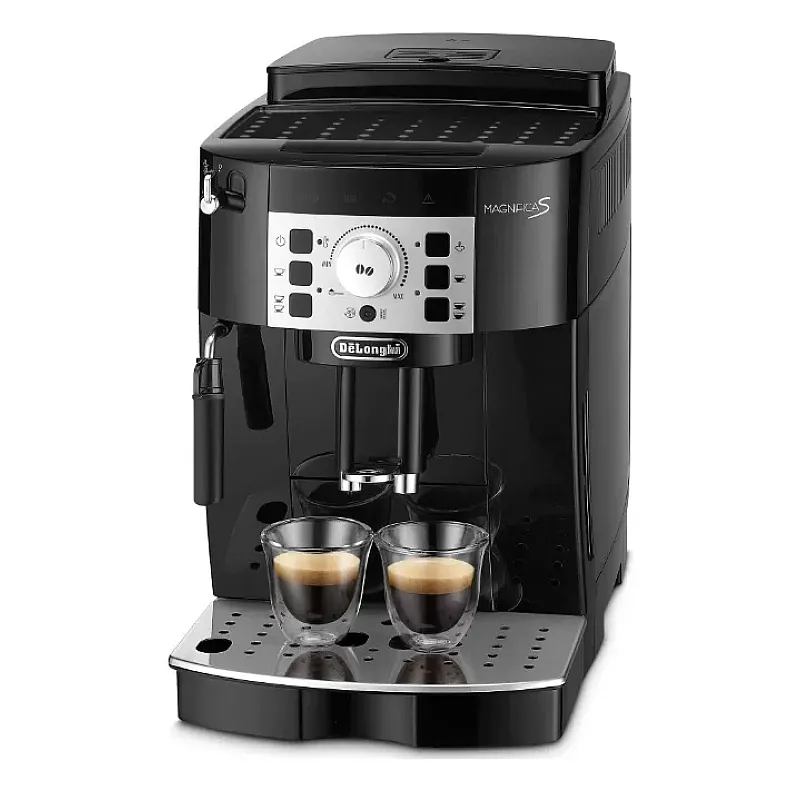 Espressor automat DeLonghi Magnifica S ECAM 22.112.B, sistem manual de spumare, rasnita cu 13 setari, 1450 W, 15 bari, 1.8 l, Negru - Studiocasa.ro