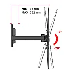 Suport  TV de perete FlatStyle FR 400, Melioni, Inclinatie verticala si orizontala - Studiocasa.ro