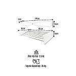Uscator de rufe retractabil de perete, 120 cm, Indoor/ outdoor, Design decorativ, Economiseste spatiu, Metal si aluminiu, Max 25 kg rufe,Negru - Studiocasa.ro