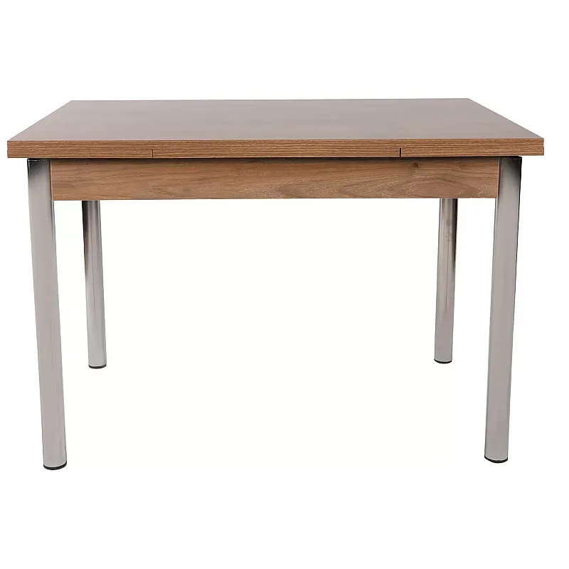 Masă extensibila bucatarie Polo Wood Studio Casa,  170 x 110 x 70 cm, Maro / Argintiu - Studiocasa.ro