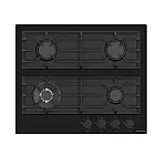 Pachet incorporabil Studio Casa Tele Rialto, Cuptor electric sticla neagra, Plita gaz neagra si hota telescopica neagra, 78 l, 7 functii, Ventilator, Autocuratare catalitica, Clasa energetica A, Sticla neagra - Studiocasa.ro