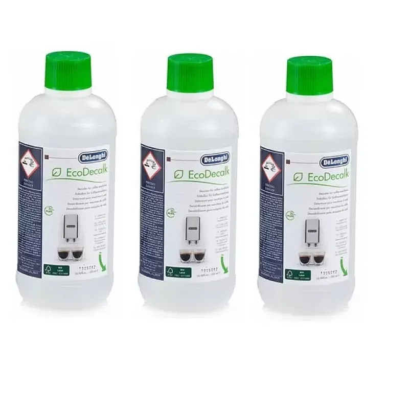 Set 3 decalcifiante DeLonghi EcoDecalk, 3 x 500 ml - Studiocasa.ro