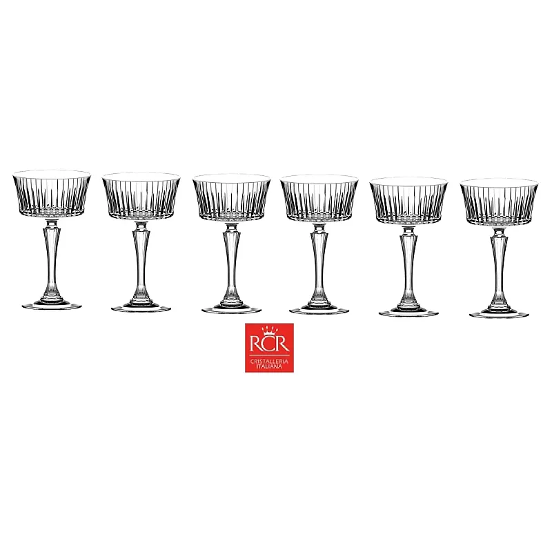Set 6 pahare Sampanie Timeless,260 ml, RCR - Studiocasa.ro