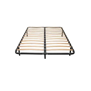 Somiera metalica fixa, cu 6 picioare, lamele fag 160 x 200 cm