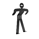 Suport fix de perete pentru accesorii biciclete si scutere 489006 Meliconi, Metalic, Sarcina maxima 10 Kg, Negru - Studiocasa.ro