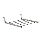 Uscator de rufe pentru usa, 55 cm, Metal si aluminiu, Max 10 kg rufe, Negru / Gri - Studiocasa.ro