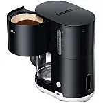 Cafetiera Braun KF1100BK, 1000 W, Carafa din sticla, Capacitate 1.38 L, Filtru pivotant, Sistem anti-picurare, Oprire automata, Negru - Studiocasa.ro