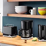 Cafetiera Braun KF1100BK, 1000 W, Carafa din sticla, Capacitate 1.38 L, Filtru pivotant, Sistem anti-picurare, Oprire automata, Negru - Studiocasa.ro