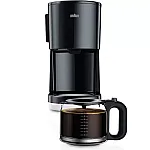 Cafetiera Braun KF1100BK, 1000 W, Carafa din sticla, Capacitate 1.38 L, Filtru pivotant, Sistem anti-picurare, Oprire automata, Negru - Studiocasa.ro