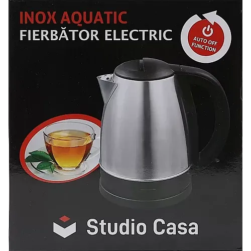 Fierbator Studio Casa KES1777, 2200W, 1.7l, baza 360°, oprire