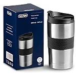 Cana termica pentru calatorie DeLonghi DLSC074, perete dublu, inox, 300 ml - Studiocasa.ro