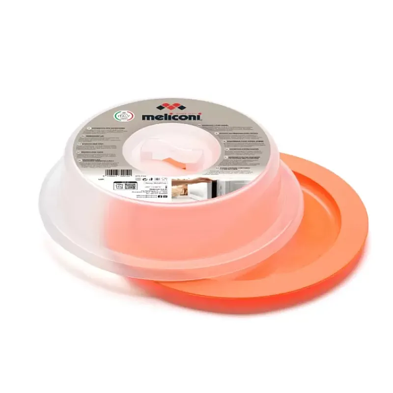 Capac pentru cuptorul cu microunde, plastic policarbonat, 26.5 cm diametru, Transparent, Meliconi - Studiocasa.ro