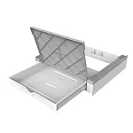 Kit de suprapunere universal pentru suprapunerea masinii de spalat si a uscatorului+ sertar retractabil cu spatiu de depozitare, Meliconi - Studiocasa.ro