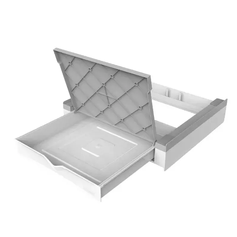 Kit de suprapunere universal pentru suprapunerea masinii de spalat si a uscatorului+ sertar retractabil cu spatiu de depozitare, Meliconi - Studiocasa.ro