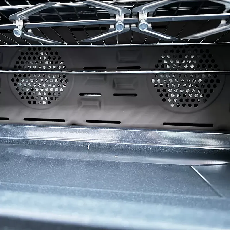 Aragaz gaz  90 cm Nando Graphite Grey Studio Casa, 5 zone de gatit, Gaz, Wok, Cuptor gaz,  Rotisor, Timer digital, Grill electric, Gratar fonta,  Aprindere electrica, Clasa energetica A, Gri - Studiocasa.ro