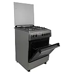Pachet aragaz si hota clasica cuptor gaz, 4 arzatoare gaz, grill electric, rotisor, timer, termostat, Inox - Studiocasa.ro
