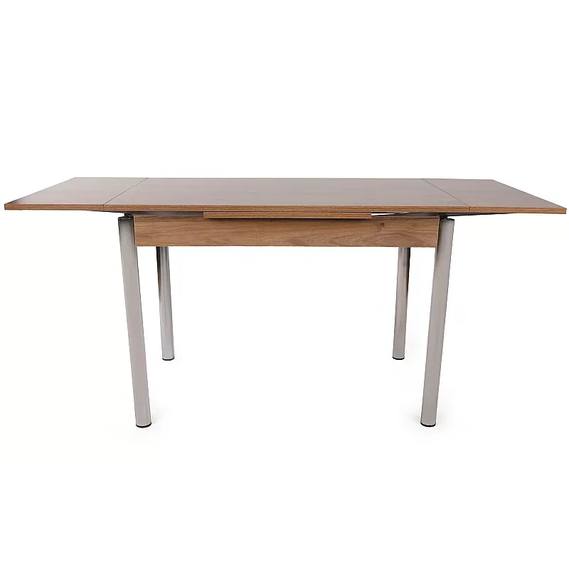 Masă extensibila bucatarie Polo Wood Studio Casa,  170 x 110 x 70 cm, Maro / Argintiu - Studiocasa.ro