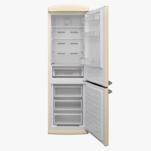 Combina frigorifica, Studio Casa, Retro, H 190 cm, 330 l, tehnologie No-Frost, deschidere dreapta, panou control LED, functie congelare rapida, mod eco, iluminat interior, crem Combina frigorifica, Studio Casa, Retro, H 190 cm, 330 l, tehnologie No-Frost, deschidere dreapta, panou control LED, functie congelare rapida, mod eco, iluminat interior, crem