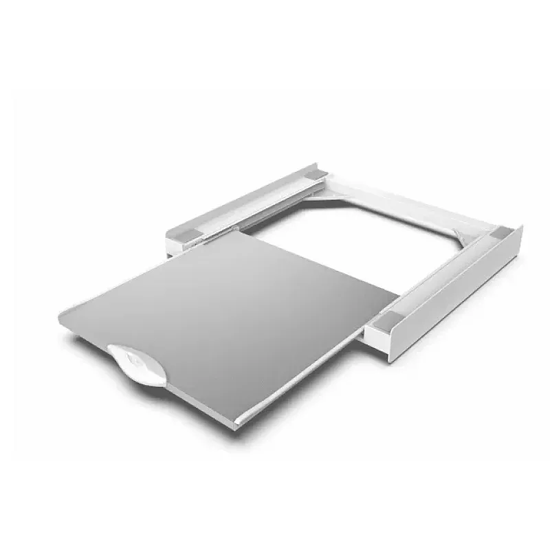 Kit universal de suprapunere a masinii de spalat si a uscatorului de rufe + suport retractabil, Meliconi, TORRE GREEN, Meliconi - Studiocasa.ro