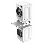 Kit universal de suprapunere a masinii de spalat si a uscatorului de rufe + suport retractabil, Meliconi, TORRE GREEN, Meliconi - Studiocasa.ro