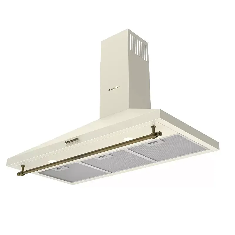 Pachet Aragaz Studio Casa, FE90/60 El Avena Rustic, 90 cm, Cuptor electric, 4 arzatoare gaz, din care unul Wok + Hota decorativa cu design rustic Tosca Turbo 90 cm - Studiocasa.ro