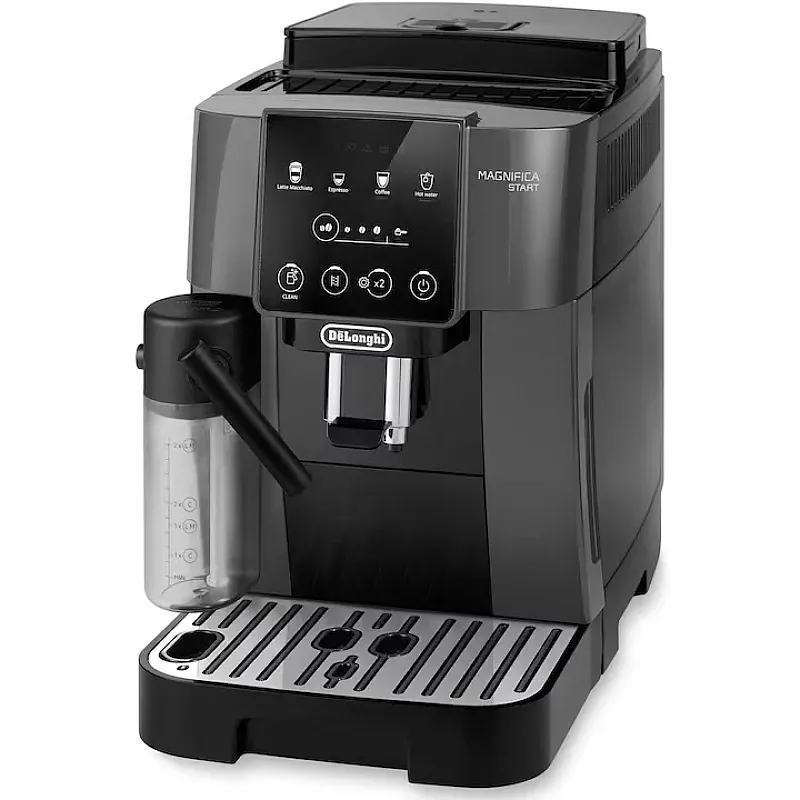 Espressor automat De’Longhi Magnifica Start Milk Ecam 223.61.GB, 1,8l, 15 Bar, 5 tipuri de bauturi, 1450W, Negru/gri - Studiocasa.ro