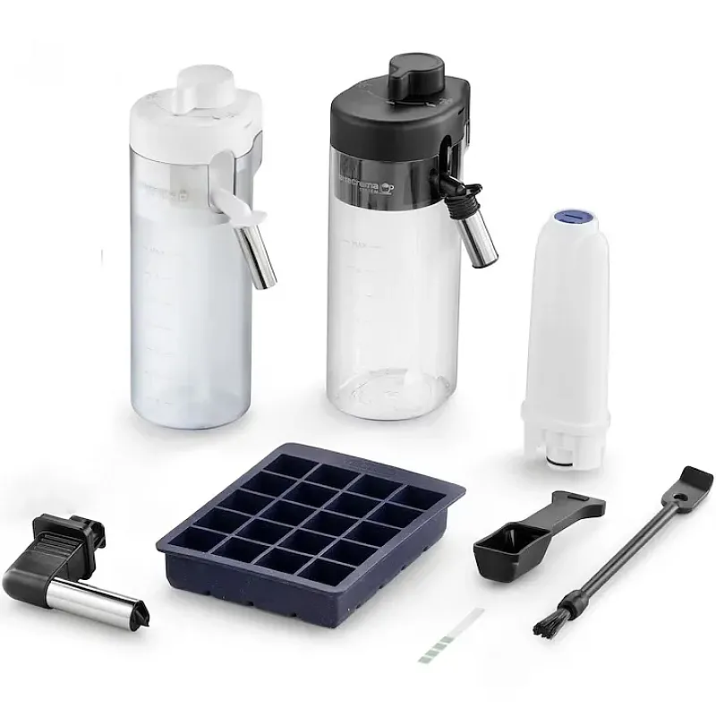 Espressor automat De’Longhi Eletta Explore ECAM 450.65.G, 50+ tipuri de bauturi, 19 bari, 2 Carafe cu tehnologie LatteCrema (Hot & Cool), Tehnologie de extractie la rece, Rasnita cu tehnologie Bean Adapt, Coffee Link App, 1450W, Gri inchis - Studiocas