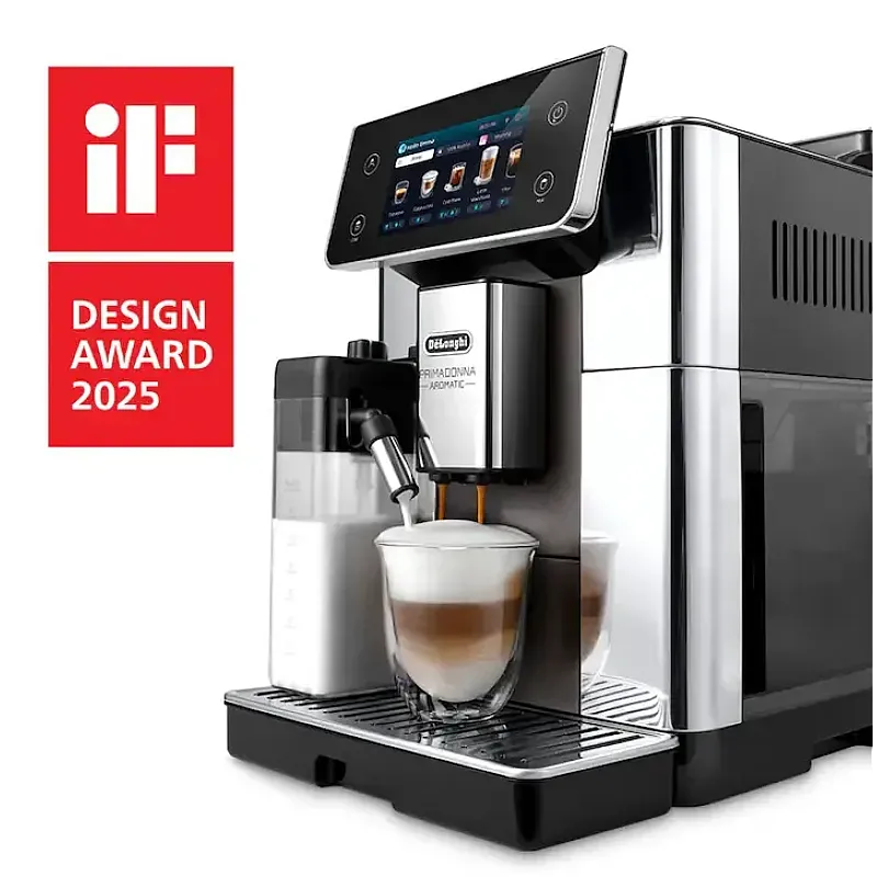 Espressor automat De'Longhi PrimaDonna Aromatic ECAM630.75.TSM, 1450 W, 35 tipuri de bauturi, 19 bari Tehnologie LatteCrema Hot & LatteCrema Cool, Metal titan - Studiocasa.ro