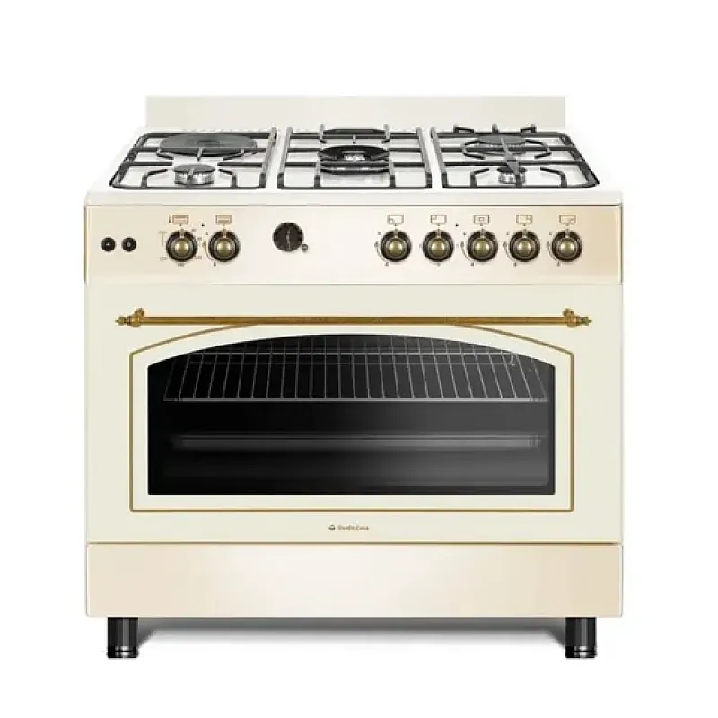 Pachet Aragaz Fe90/60 Avena + Hota Tosca Turbo Beige 90Cm - Studiocasa.ro