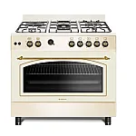 Aragaz rustic 4 arzatoare gaz+ 1 ochi electric,Cuptor gaz, 90 cm, Studio Casa Avena, FE90/60, rotisor, grill, gratare fonta - Studiocasa.ro