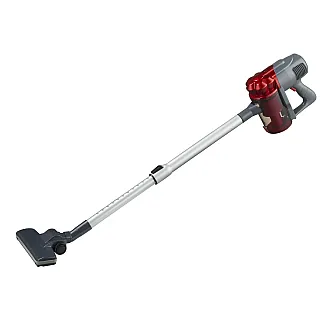 Aspirator vertical 2 in 1 TRIA CYCLONIC, Studio Casa, filtru hepa, 600 Wati, 800ml, Negru/Rosu